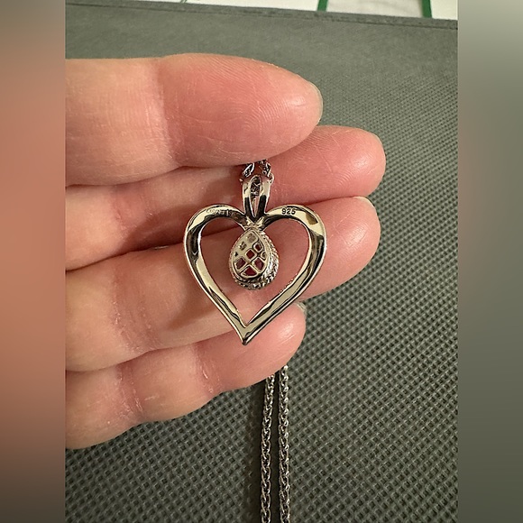 Colore SG - Pink Sapphire Pendant Necklace - Picture 8 of 11